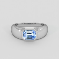 2.08 Ct. Blue Sapphire Ring, Silver 1