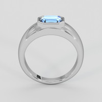 2.08 Ct. Blue Sapphire Ring, Silver 3