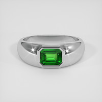 0.90 Ct. Tsavorite Garnet Ring, 14K White Gold 1