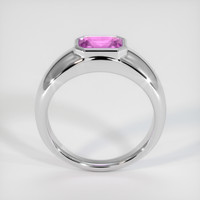 0.84 Ct. Purple Sapphire Ring, 14K White Gold 3
