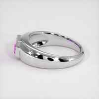 0.84 Ct. Purple Sapphire Ring, 14K White Gold 4