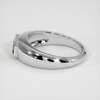 0.87 Ct. Green Sapphire Ring, 18K White Gold 4