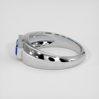 2.57 Ct. Blue Sapphire Ring, 18K White Gold 4
