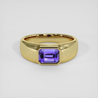 1.56 Ct. Violet Tanzanite Ring, 14K Yellow Gold 1