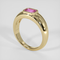1.07 Ct. Pinkish Purple Sapphire Ring, 14K Yellow Gold 2