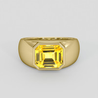 5.06 Ct. Yellow Sapphire Ring, 14K Yellow Gold 1