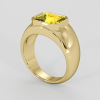 5.06 Ct. Yellow Sapphire Ring, 14K Yellow Gold 2