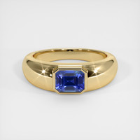 1.35 Ct. Blue Sapphire Ring, 18K Yellow Gold 1