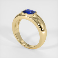 1.35 Ct. Blue Sapphire Ring, 18K Yellow Gold 2