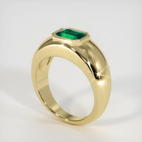 1.18 Ct. Emerald Ring, 18K Yellow Gold 2