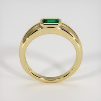 0.41 Ct. Emerald Ring, 18K Yellow Gold 3