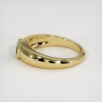 0.41 Ct. Emerald Ring, 18K Yellow Gold 4
