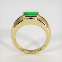 0.80 Ct. Emerald Ring, 18K Yellow Gold 3