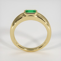 0.33 Ct. Emerald Ring, 18K Yellow Gold 3