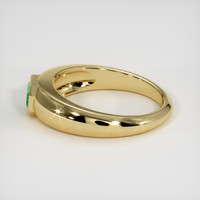 0.33 Ct. Emerald Ring, 18K Yellow Gold 4
