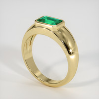 1.32 Ct. Emerald Ring, 18K Yellow Gold 2
