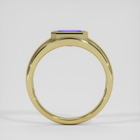 1.56 Ct. Violet Tanzanite Ring, 18K Yellow Gold 3