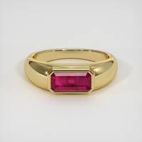 2.28 Ct. Ruby Ring, 18K Yellow Gold 1