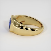 3.40 Ct. Blue Sapphire Ring, 18K Yellow Gold 4