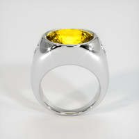 7.92 Ct. Yellow Sapphire Ring, Platinum 950 3