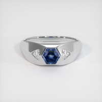 0.82 Ct. Sapphire Ring, Platinum 950 1