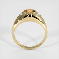 0.64 Ct. Orangish Brown Sapphire Ring, 10K Yellow Gold 3