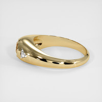 0.64 Ct. Orangish Brown Sapphire Ring, 10K Yellow Gold 4