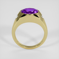 2.43 Ct. Purple Amethyst Ring, 18K Yellow Gold 3