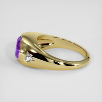 2.43 Ct. Purple Amethyst Ring, 18K Yellow Gold 4