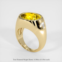 7.92 Ct. Sapphire Ring, 18K Yellow Gold 2