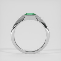0.75 Ct. Emerald Ring, Platinum 950 3
