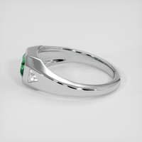 0.75 Ct. Emerald Ring, Platinum 950 4