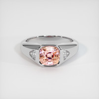 2.33 Ct. Padparadscha Sapphire Ring, Platinum 950 1
