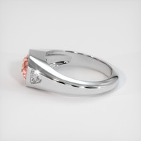 2.33 Ct. Padparadscha Sapphire Ring, Platinum 950 4