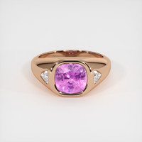 3.53 Ct. Sapphire Ring, 14K Rose Gold 1