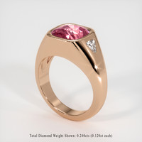 4.54 Ct. Sapphire Ring, 14K Rose Gold 2