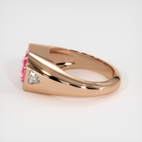 4.54 Ct. Padparadscha Sapphire Ring, 14K Rose Gold 4