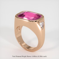 8.71 Ct. Sapphire Ring, 18K Rose Gold 2