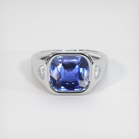5.04 Ct. Sapphire Ring, 14K White Gold 1
