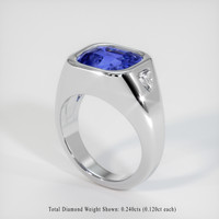 5.04 Ct. Sapphire Ring, 14K White Gold 2