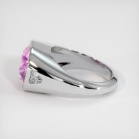 6.64 Ct. Pink Sapphire Ring, 14K White Gold 4
