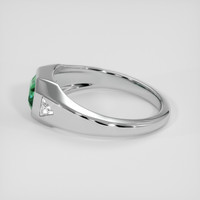 0.75 Ct. Emerald Ring, 18K White Gold 4