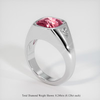 4.54 Ct. Sapphire Ring, 18K White Gold 2
