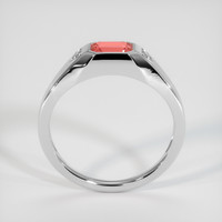 1.13 Ct. Padparadscha Sapphire Ring, 18K White Gold 3