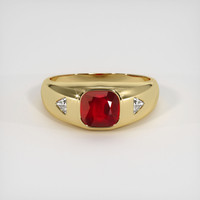 2.98 Ct. Ruby Ring, 10K Yellow Gold 1