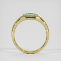 0.88 Ct. Bluish Green Sapphire Ring, 10K Yellow Gold 3