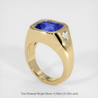 5.04 Ct. Sapphire Ring, 14K Yellow Gold 2