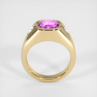 3.53 Ct. Pink Sapphire Ring, 14K Yellow Gold 3