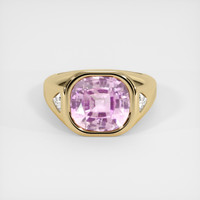 6.64 Ct. Pink Sapphire Ring, 14K Yellow Gold 1