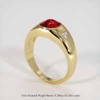 2.98 Ct. Ruby Ring, 14K Yellow Gold 2